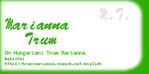marianna trum business card